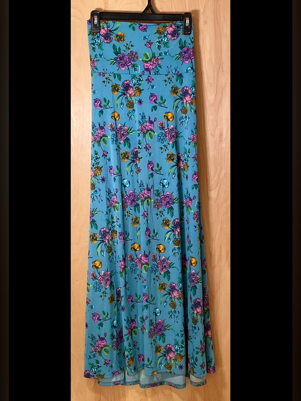 Lularoe Floral Maxi Skirt slinky - Like New